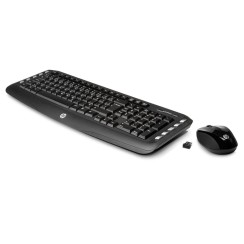 Tastatur + Maus HP Wireless Classic Desktop Combo Spanisch Wireless USB, Schwarz, Km0 Originalverpackung