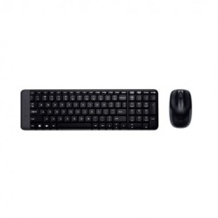 Logitech MK220 Kabellose Tastatur + Maus, Schwarz, Neu