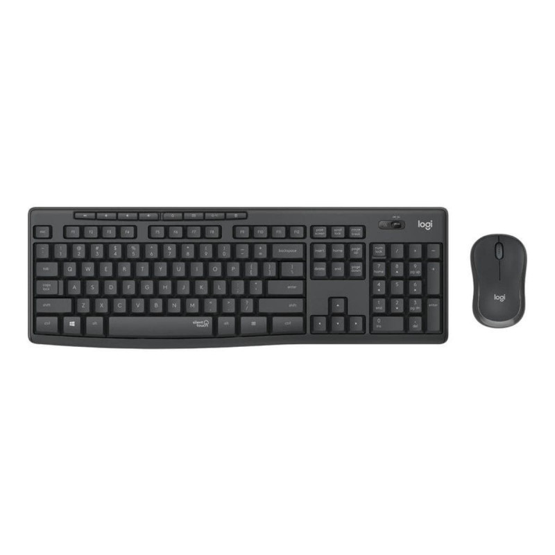 Logitech MK295 Silent Touch Keyboard + Maus, Schwarz, Neu