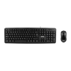 Tastatur + Maus OQO-TR001-U, Schwarz, Neu