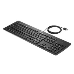 Business Tastatur HP USB Srat Slim KB PCR Spanisch mit Kabel, USB, Schwarz, Km0 Originalverpackung
