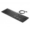 Business Tastatur HP USB Srat Slim KB PCR Spanisch mit Kabel, USB, Schwarz, Km0 Originalverpackung
