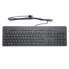 Business Tastatur HP USB Srat Slim KB PCR Spanisch mit Kabel, USB, Schwarz, Km0 Originalverpackung
