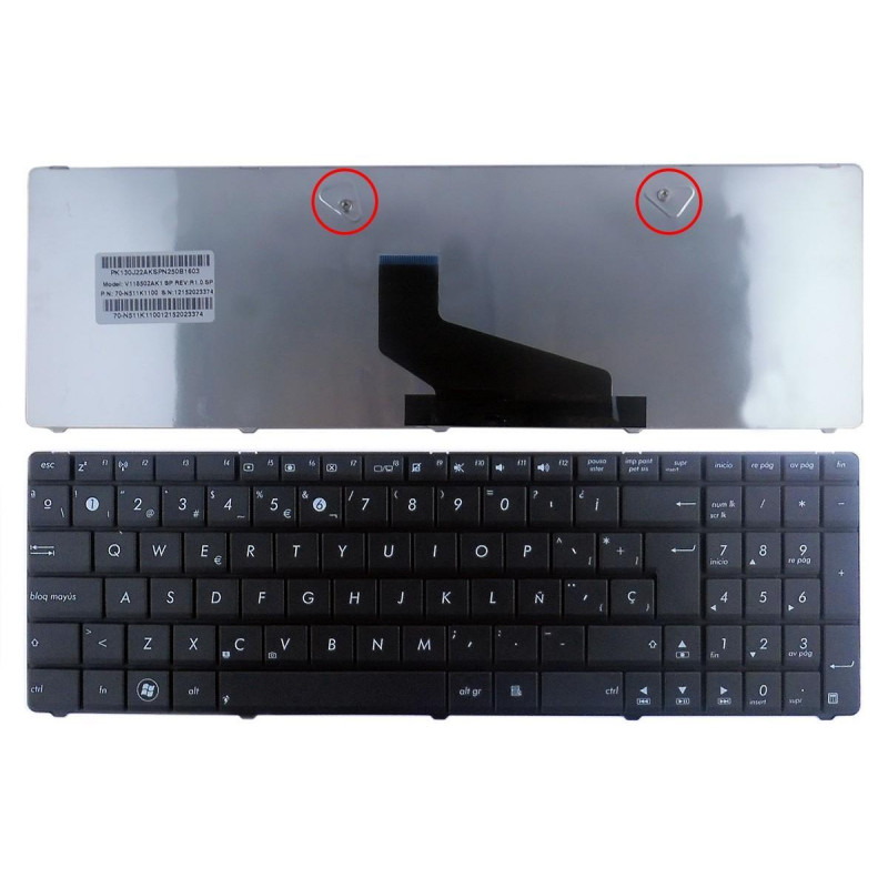 ASUS A53U A53B A53T SERIES V118502AK1 MP-10A76E0-6983 SN7114 TASTATUR FÜR ASUS A53U A53B A53T SERIES NOTEBOOKS