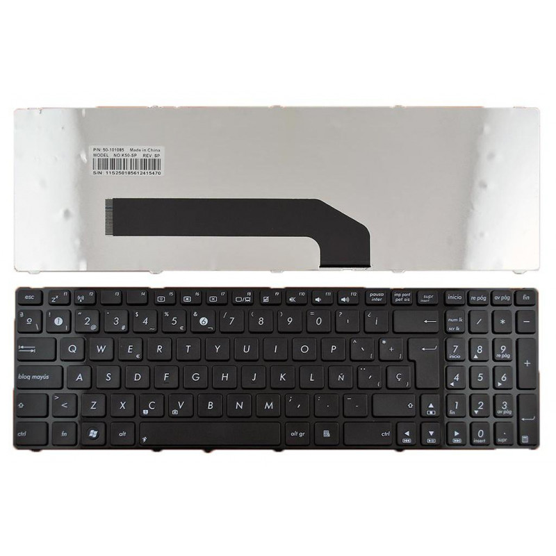 ASUS K50 LAPTOP-TASTATUR MIT SCHWARZEM HOCHGLANZRAHMEN