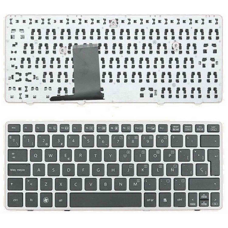 NOTEBOOK-TASTATUR HP ELITEBOOK 2560P 2570P SILBERNER RAHMEN