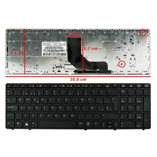 TASTATUR FÜR LAPTOP HP ELITEBOOK 8560P PROBOOK 6560B 6565B 6570B 6575B 6575B SERIE