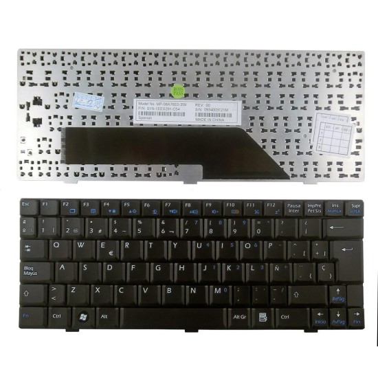 TASTATUR FÜR MSI U100 U110 U115 U120 U130 U135 U120H LAPTOPS