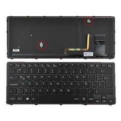 LAPTOP TASTATUR SONY VAIO SVF14 SCHWARZ MIT RAHMEN