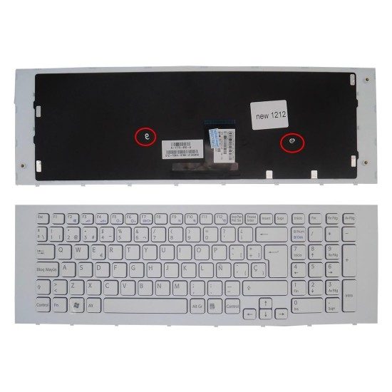 SONY VAIO VPC-EJ SERIE LAPTOP-TASTATUR MIT WEISSEM RAHMEN
