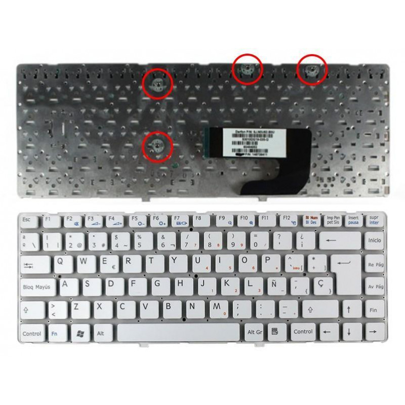 SONY VGN-NW SERIE LAPTOP TASTATUR 148738061 WEISS