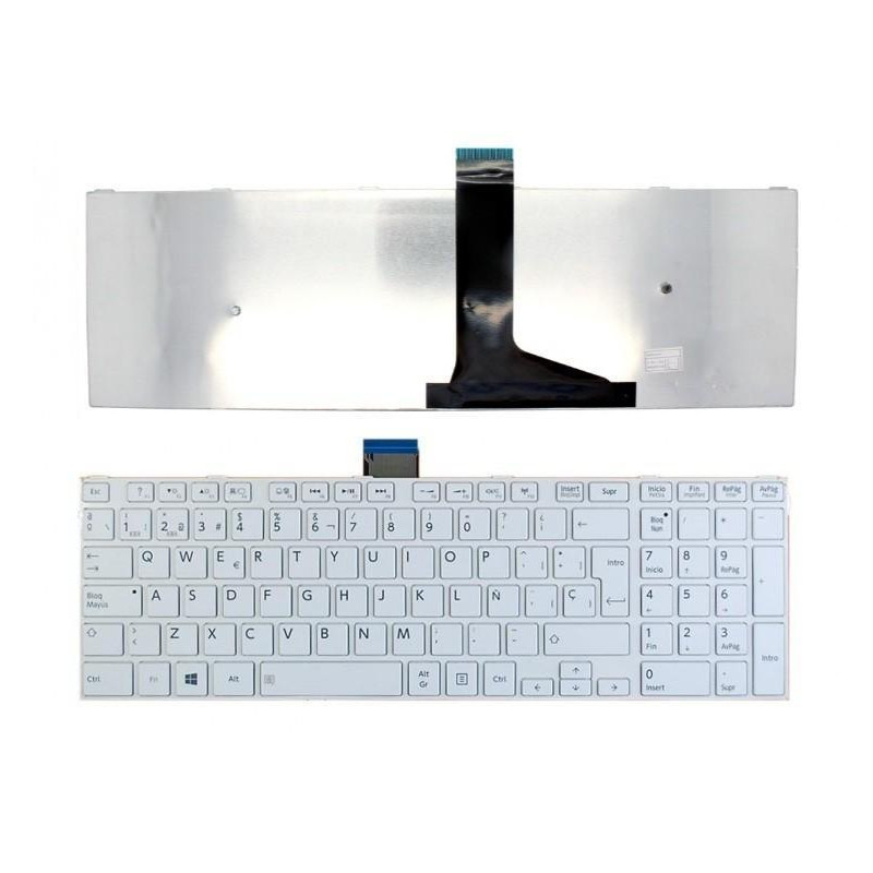 TASTATUR FÜR LAPTOP TOSHIBA C55-A WEISS MIT RAHMEN