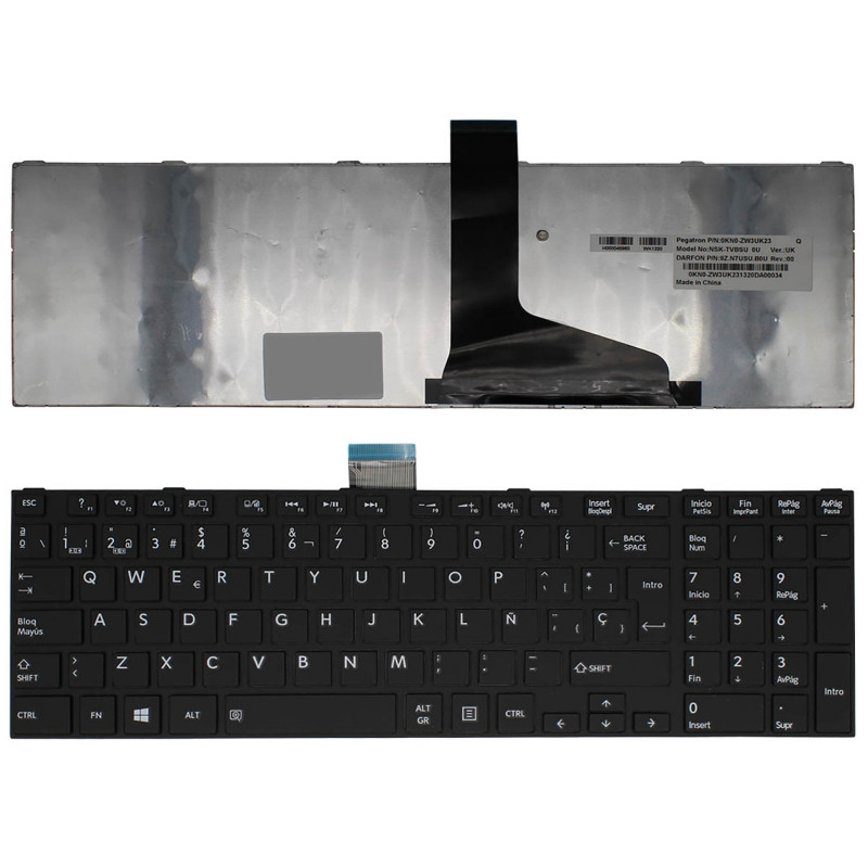 TOSHIBA SATELLIT L850 LAPTOP TASTATUR