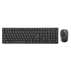 Trust XIMO Wireless Keyboard + Maus Schwarz & Silber, Neu