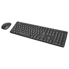 Trust XIMO Wireless Keyboard + Maus Schwarz & Silber, Neu