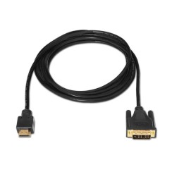 AISENS DVI zu HDMI Kabel 1,8m, Stecker-Stecker, Schwarz