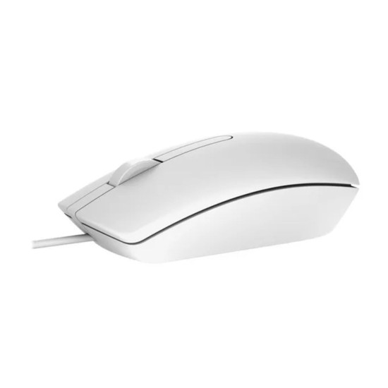 Maus Dell MS116 Kabelgebundener USB, Weiß, Neu