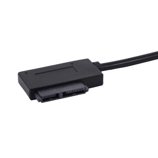 USB 2.0-Adapter zu Mini-SATA II, 13-poliger Adapter für tragbares Slimline-CD/DVD-Laufwerk, Neu