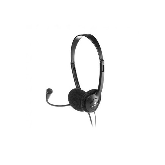 NGS MS103 Headset mit Mikrofon, Schwarz