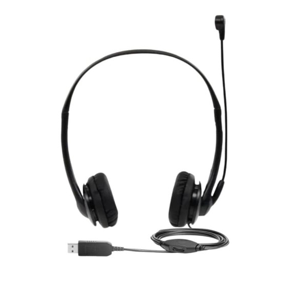 Büro-Headset HP T1A67AA USB-Headset, Schwarz, Km0 Originalverpackung