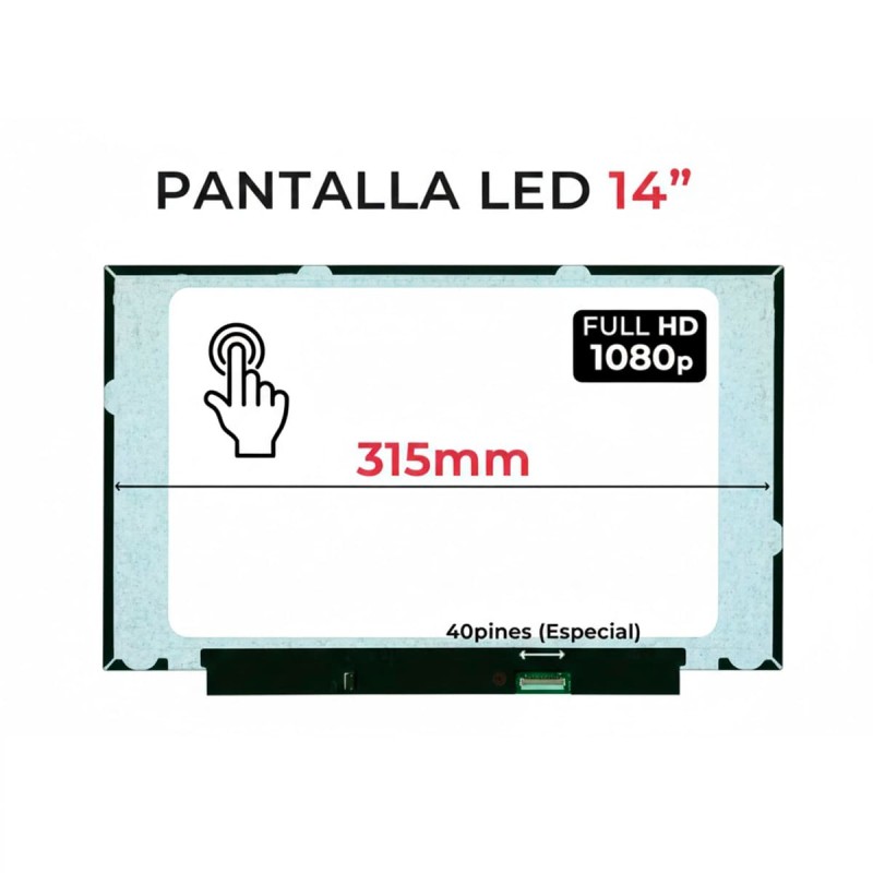 14″ FHD B140HAK03.2 40-pin LED Touchscreen B140HAK03.2 40-pin LED Matte Laptop