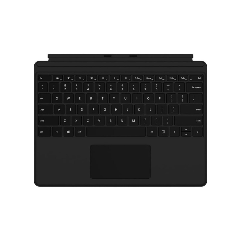 Microsoft Surface Pro X / 8 / 9 Schwarze Tastatur - UK mit spanischer Adaption