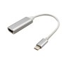 Typ C zu HDMI Adapter Kabel, Ultra HD 4k Konverter, USB 3.1, HDTV, für MacBook, Samsung, Silber, A+