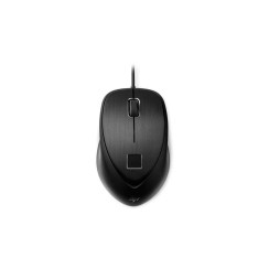 Maus HP USB-Maus mit Fingerabdruckleser | Maus mit schwarzem Kabel