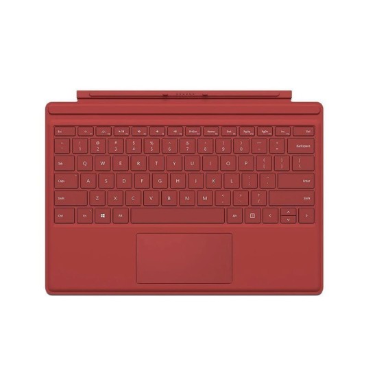 Microsoft Surface Pro Type Cover Rot (M1725) | QWERTY UK Tastatur