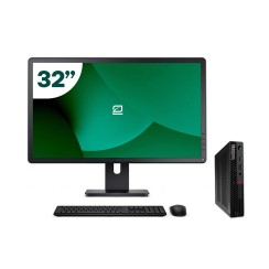 Pack Lenovo P340 Tiny i5 10500T + Monitor 32" + Tastatur/Maus + WiFi USB