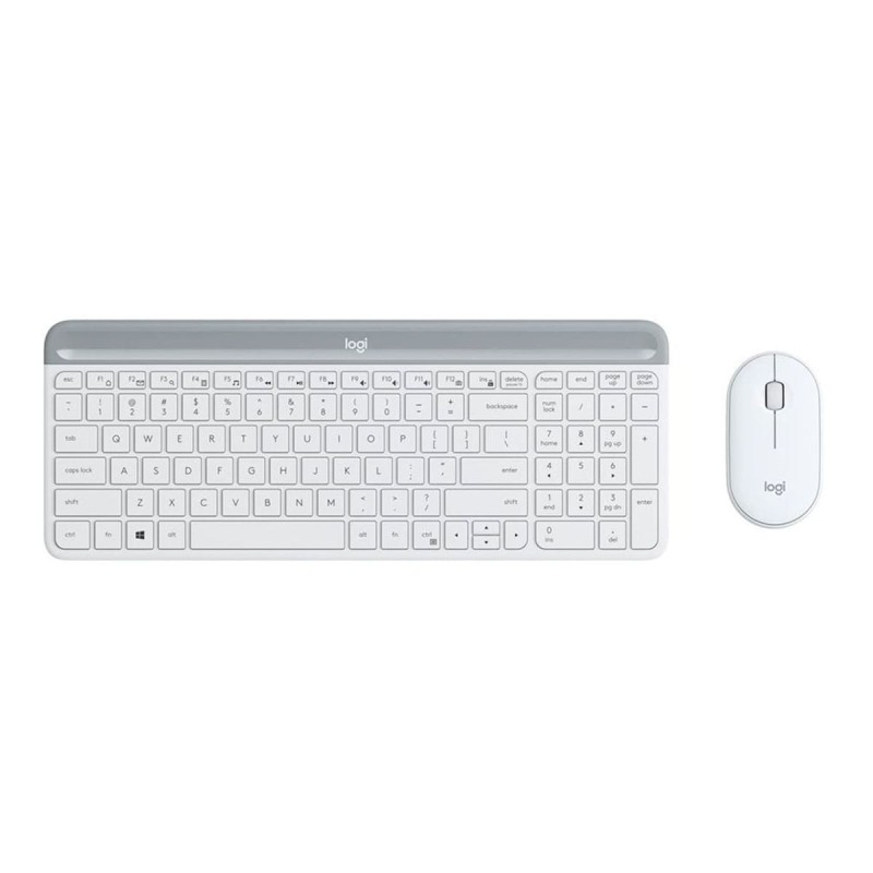 Logitech MK470 Kabellose Tastatur und Maus Weiß