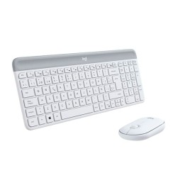Logitech MK470 Kabellose Tastatur und Maus Weiß
