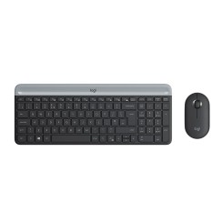 Logitech MK470 Kabelloses Tastatur- und Maus-Set, Schwarz