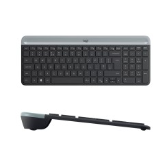 Logitech MK470 Kabelloses Tastatur- und Maus-Set, Schwarz