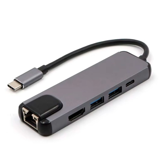USB-C-Hub GLO-904202722 HDMI USB RJ45 Ethernet