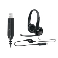 Logitech H390 USB mit Mikrofon Schwarz · Premium-Kopfhörer
