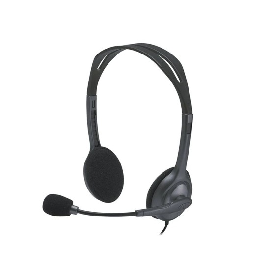 Logitech H111 mit Mikrofon Schwarz · Stereo-Headset