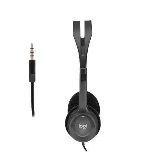 Logitech H111 mit Mikrofon Schwarz · Stereo-Headset