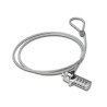 Ewent EW1241 Sicherheitsschloss mit Kombination und Stahlkabel, Neu