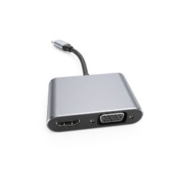 USB-C zu HDMI Konverter, USB-C 3.0 Splitter 3-in-1 Kompatibel, 4K, PD, Schnellladung, Neu