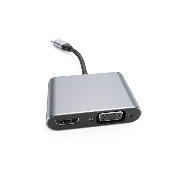 USB-C zu HDMI Konverter, USB-C 3.0 Splitter 3-in-1 Kompatibel, 4K, PD, Schnellladung, Neu