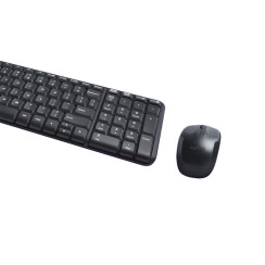 Logitech MK220 Kabellose Tastatur + Maus, Schwarz, Neu