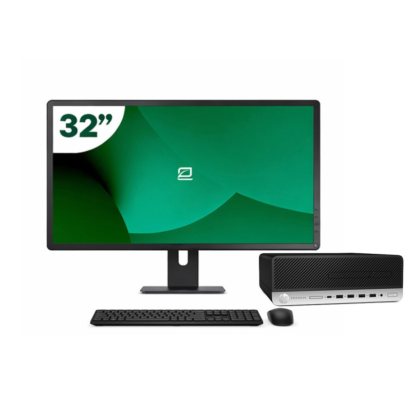 Pack HP 600 G4 SFF i5 8500 + Monitor 32" + Tastatur/Maus + WiFi USB