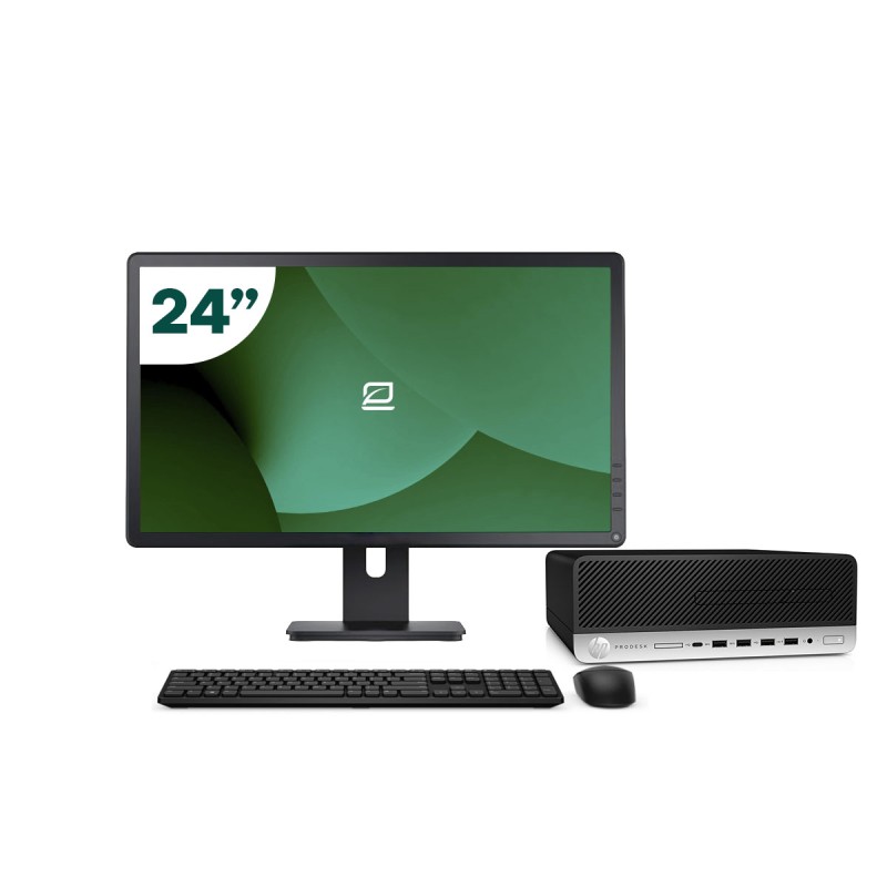 Pack HP 600 G4 SFF i5 8500 + Monitor 24" + Tastatur/Maus + WiFi USB