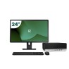 Pack HP 600 G4 SFF i5 8500 8GB SSD 256GB + LCD 24" + Tastatur und kabellose Maus + WiFi