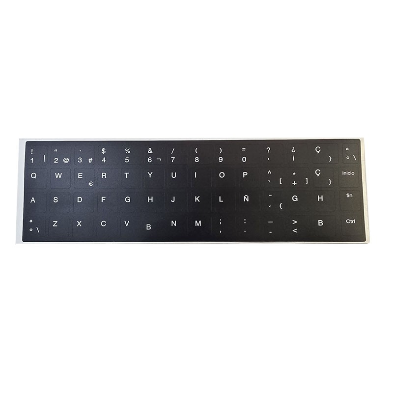Kit Tastaturaufkleber Spanisch HP · ANSI und ISO · Widerstandsfähiges Vinyl