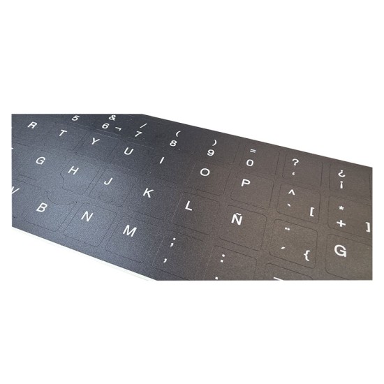 Kit Tastaturaufkleber Spanisch HP · ANSI und ISO · Widerstandsfähiges Vinyl