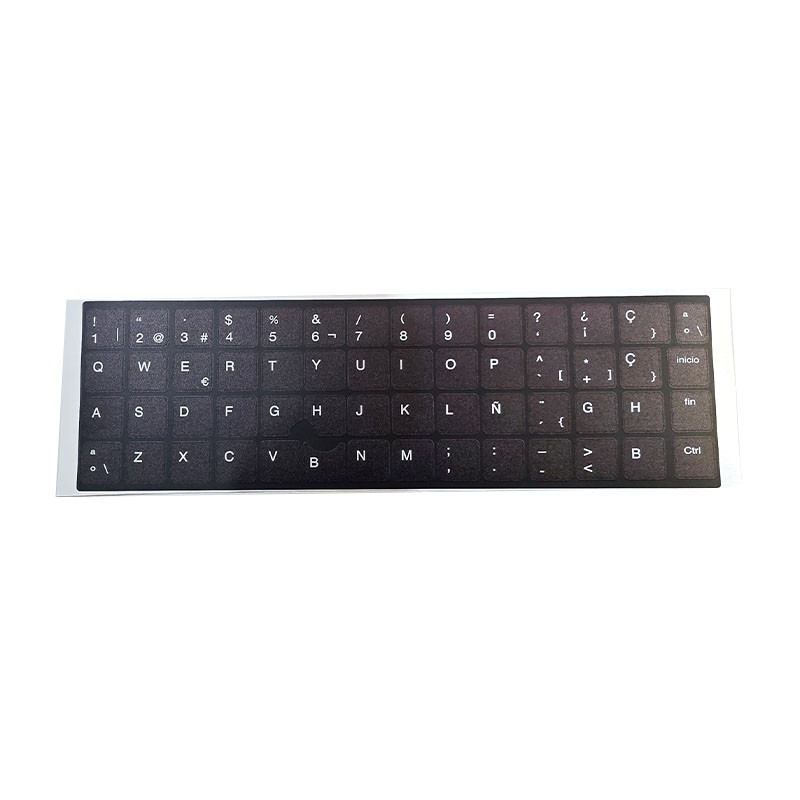 Kit Tastaturaufkleber Spanisch HP · UV-Hintergrund · ANSI und ISO