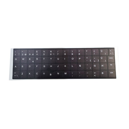 Kit Tastaturaufkleber Spanisch HP · UV-Hintergrund · ANSI und ISO