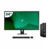 Pack Dell 5080 Micro i5 10500T 16GB SSD 512GB + LCD 34" + Tastatur und kabellose Maus + WiFi